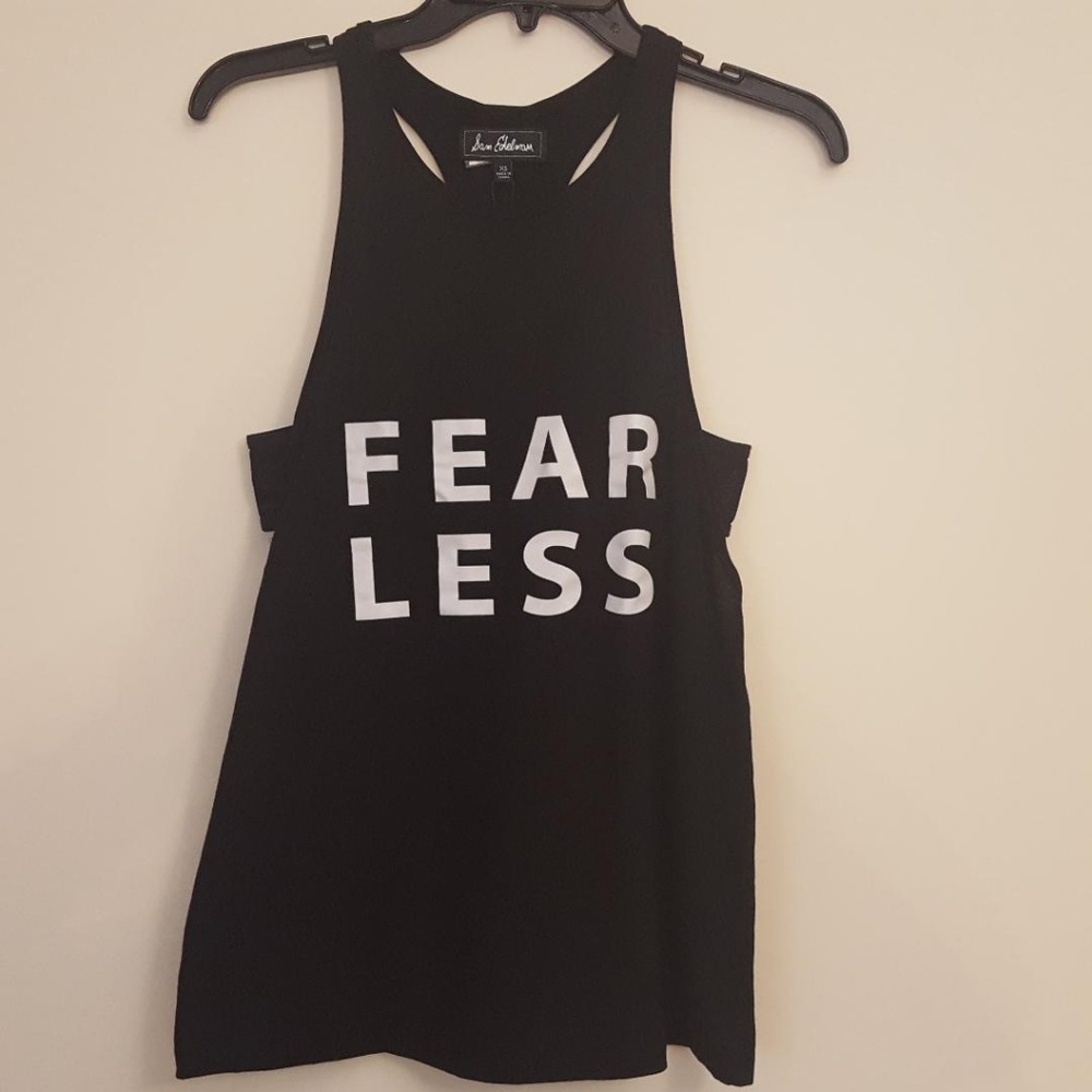 NWT! SAM EDELMAN GRAPHIC TANK TOP MESH BACK DETAIL